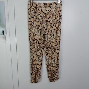 Anthropologie Pants Womens 0 Diandra Joggers Colorful Florals Boho Artsy New